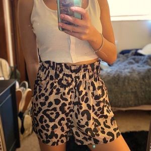 Cheeta print shorts